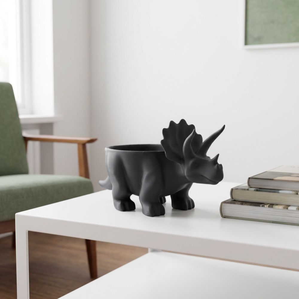 3D Printing Pot - Hayvan Figürü 3D Baskılı Dinozor Saksı