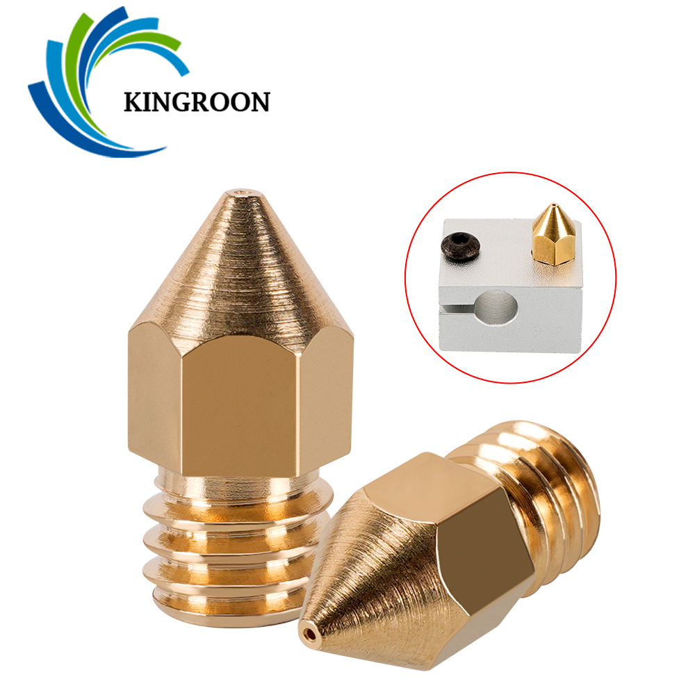 3D Printer Nozzle Brass - MK7 MK8 Meme 0.4mm 0.3mm 0.2mm