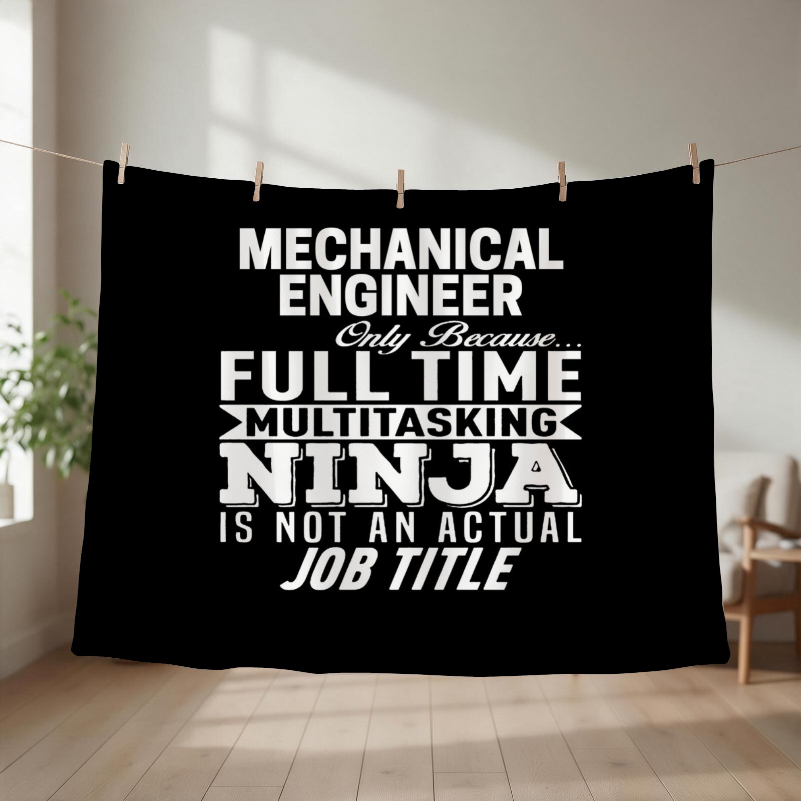 3D Printing Engineer - Mekanik mühendisi, Yumuşak Peluş, Tüylü, Piknik,