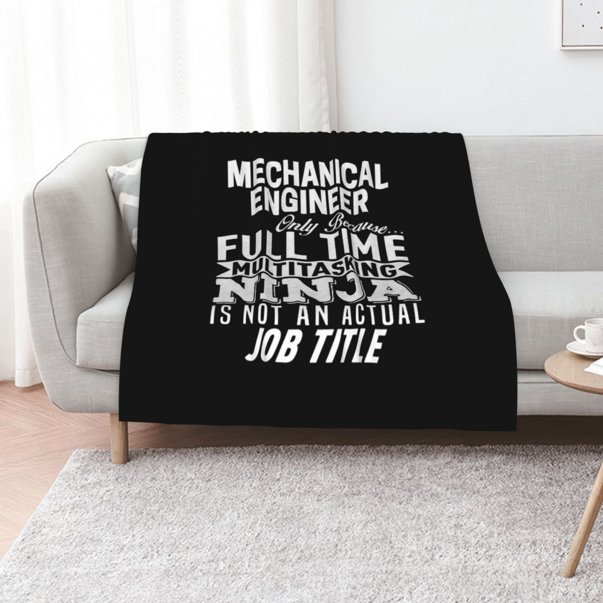 3D Printing Engineer - Makine mühendisi için battaniye, yumuşak pelüş