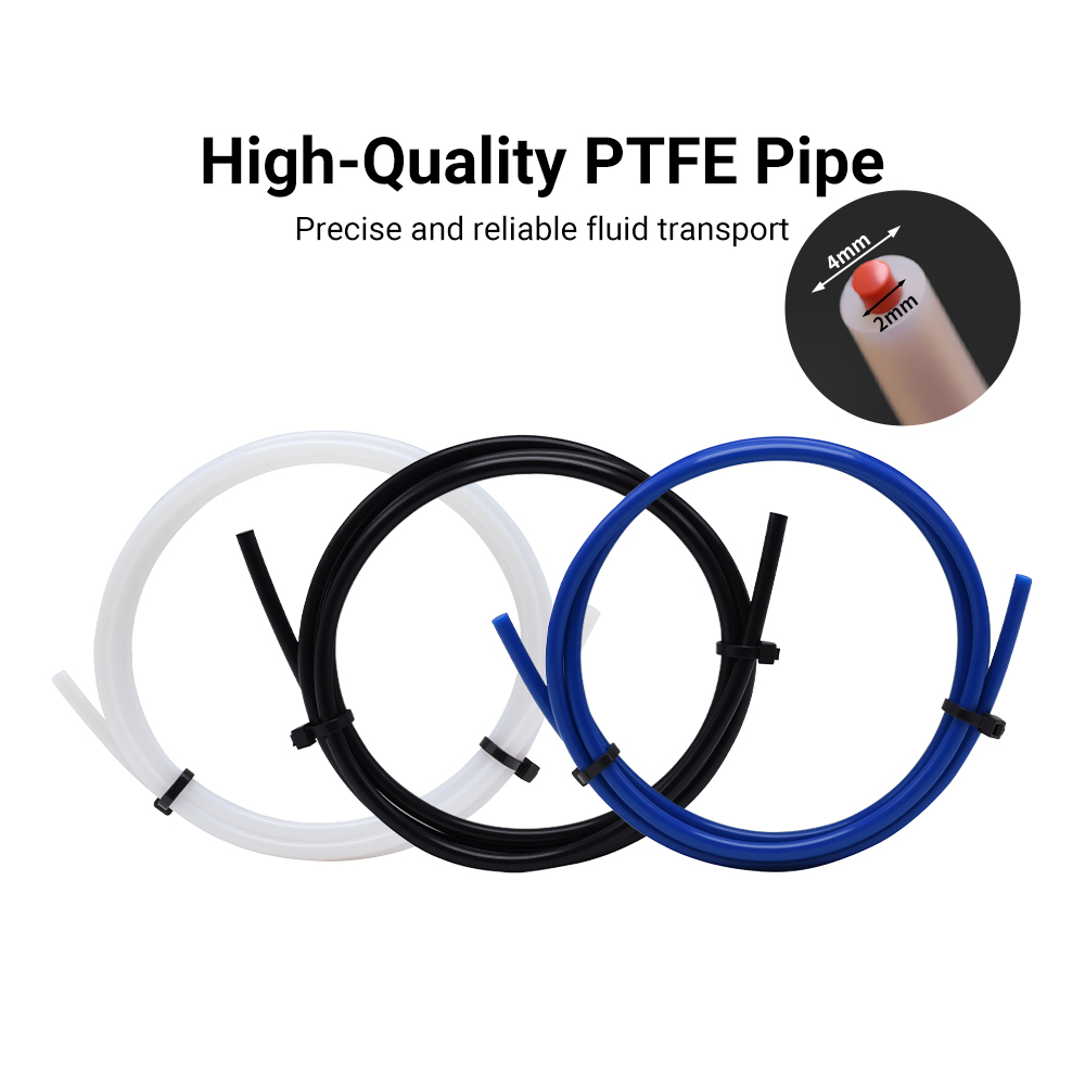 Abs Filament Spool - 1M PTFE tüp 2x4mm MK8 sıcak