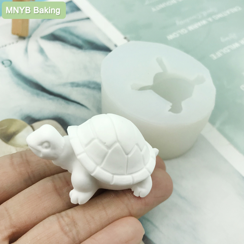 3D Printing Epoxy Resin - Sevimli 3D Kaplumbağa Yumuşak silikon kalıp