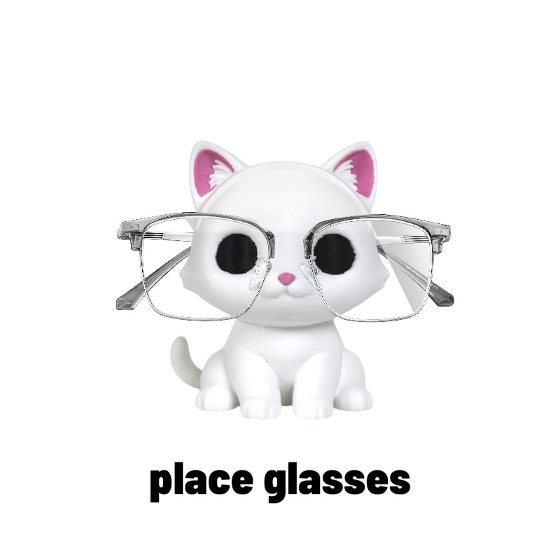 3D Printing Glasses Frames - Yaratıcı Sevimli Kedi Şeklinde Gözlük Çerçeveleri