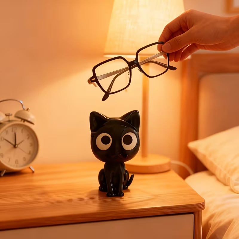 3D Printing Glasses Frames - 3D Baskılı Siyah Kedi Gözlük Çerçevesi