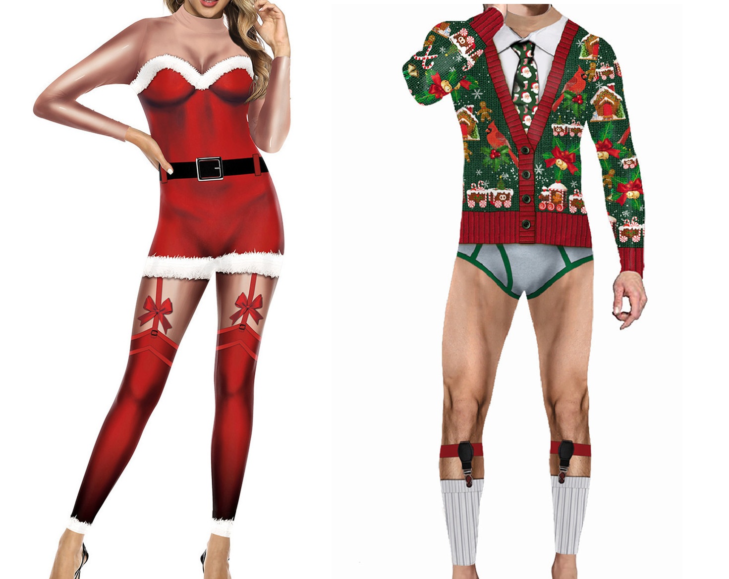 Kadın Erkek Çirkin Noel Kostüm - 3D Printing Xmas incelemesi ve fiyatı