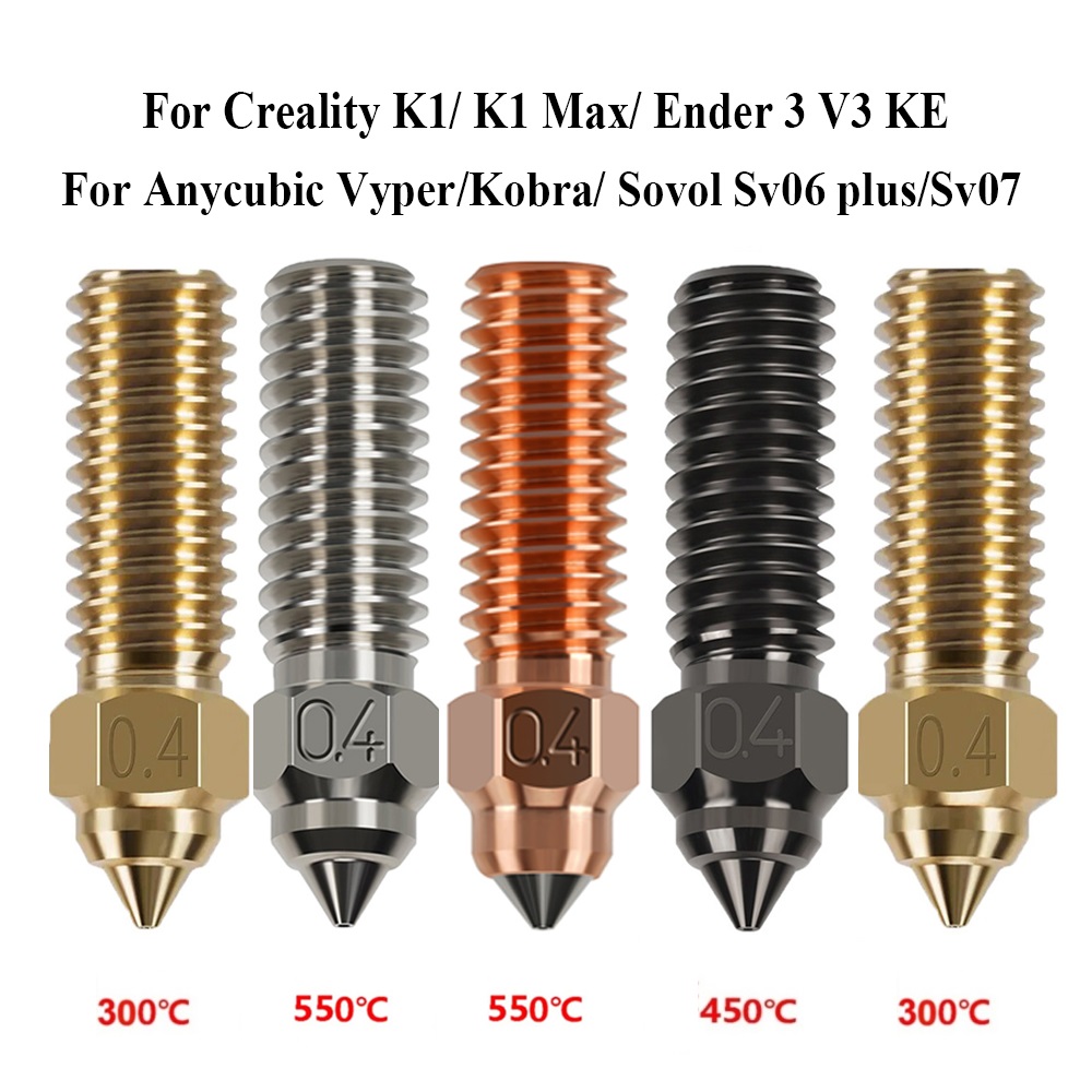 Creality K1 Max Ender 3 V3 KE  - 3D Printer Nozzle Brass incelemesi ve fiyatı