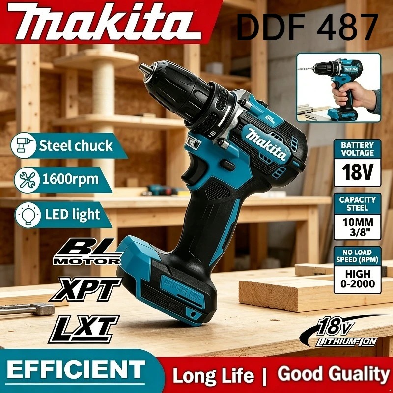 Makita DDF487 18V Fırçasız Akü - Makita Drill Ddf484 incelemesi ve fiyatı