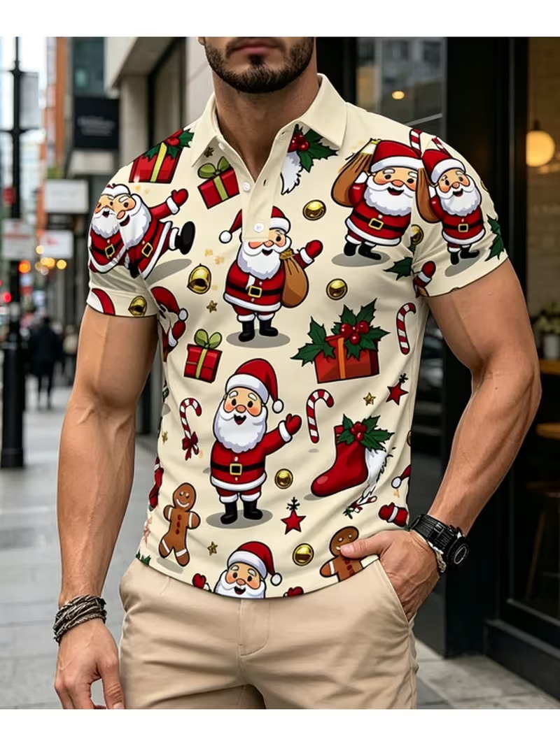 Erkekler için Noel temalı polo - 3D Printing Xmas incelemesi ve fiyatı