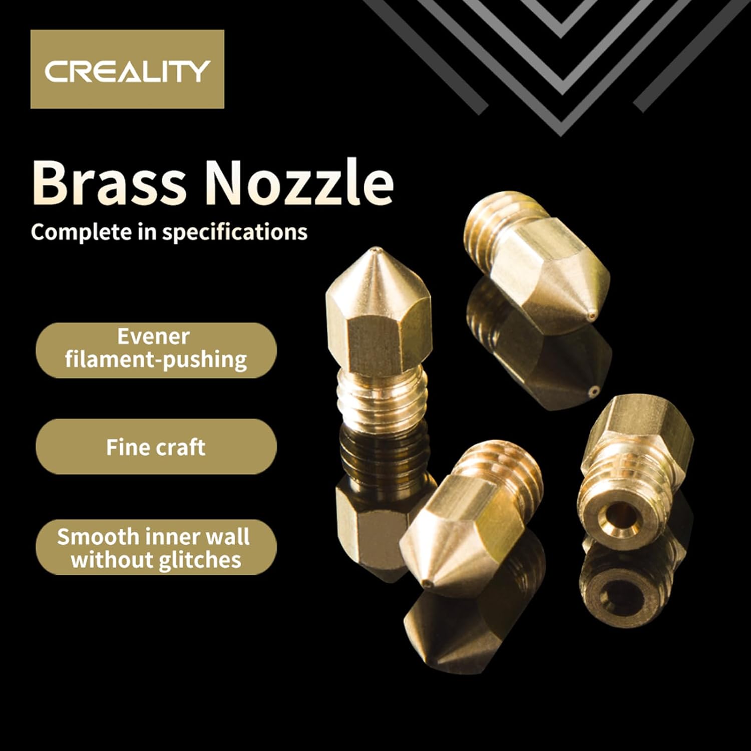 Resmi Creality Ender 3/Ender 5 - 3D Printer Nozzle Brass incelemesi ve fiyatı