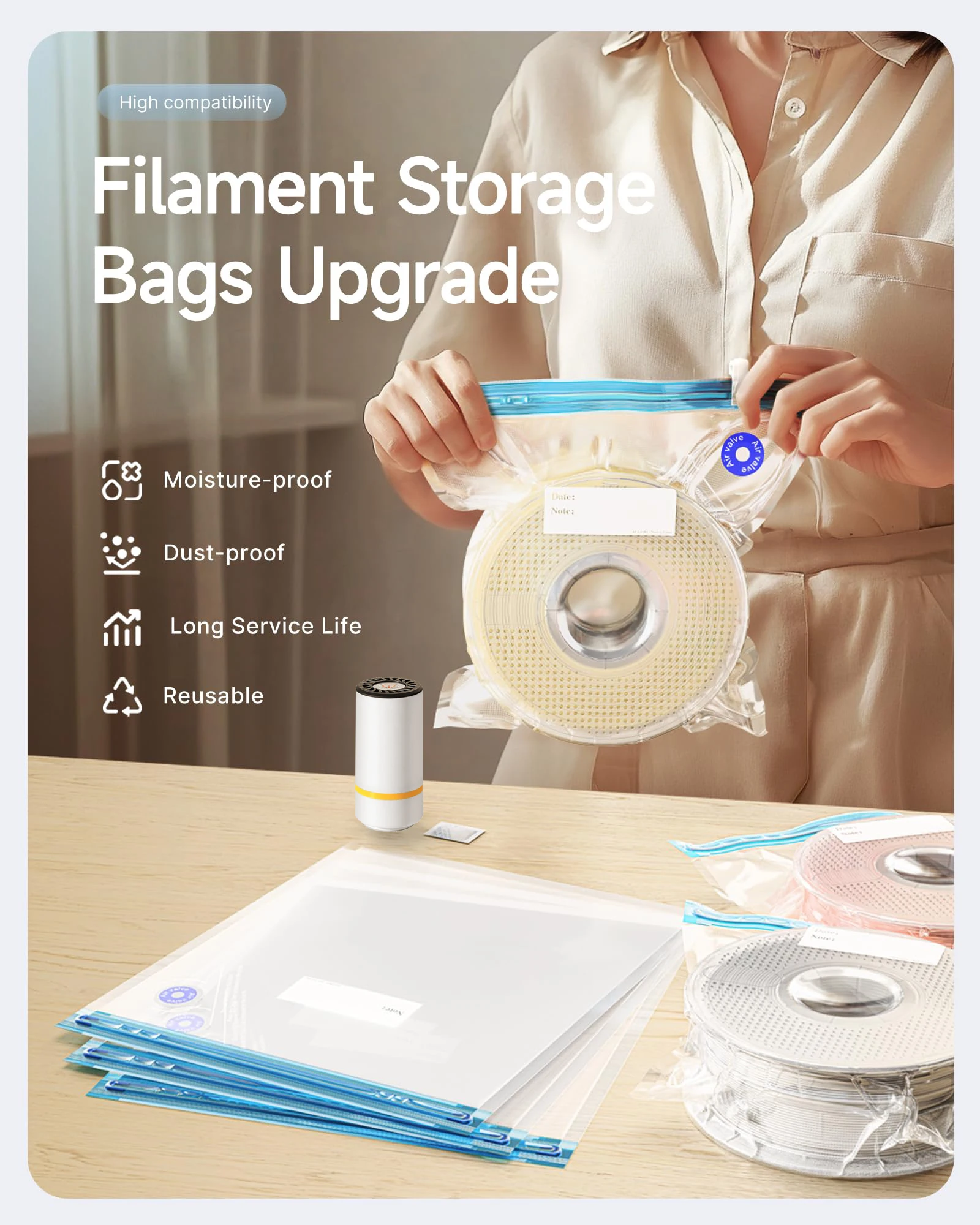 USB Şarj Edilebilir Elektrikli - Abs Filament Spool incelemesi ve fiyatı