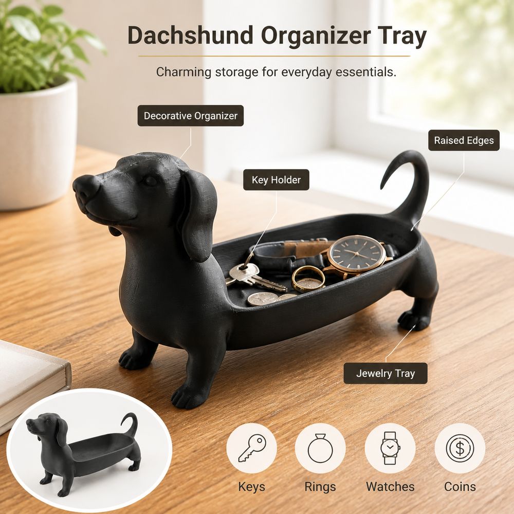 Yeni Dachshund Sosis Köpek Tak - 3D Printing Table incelemesi ve fiyatı