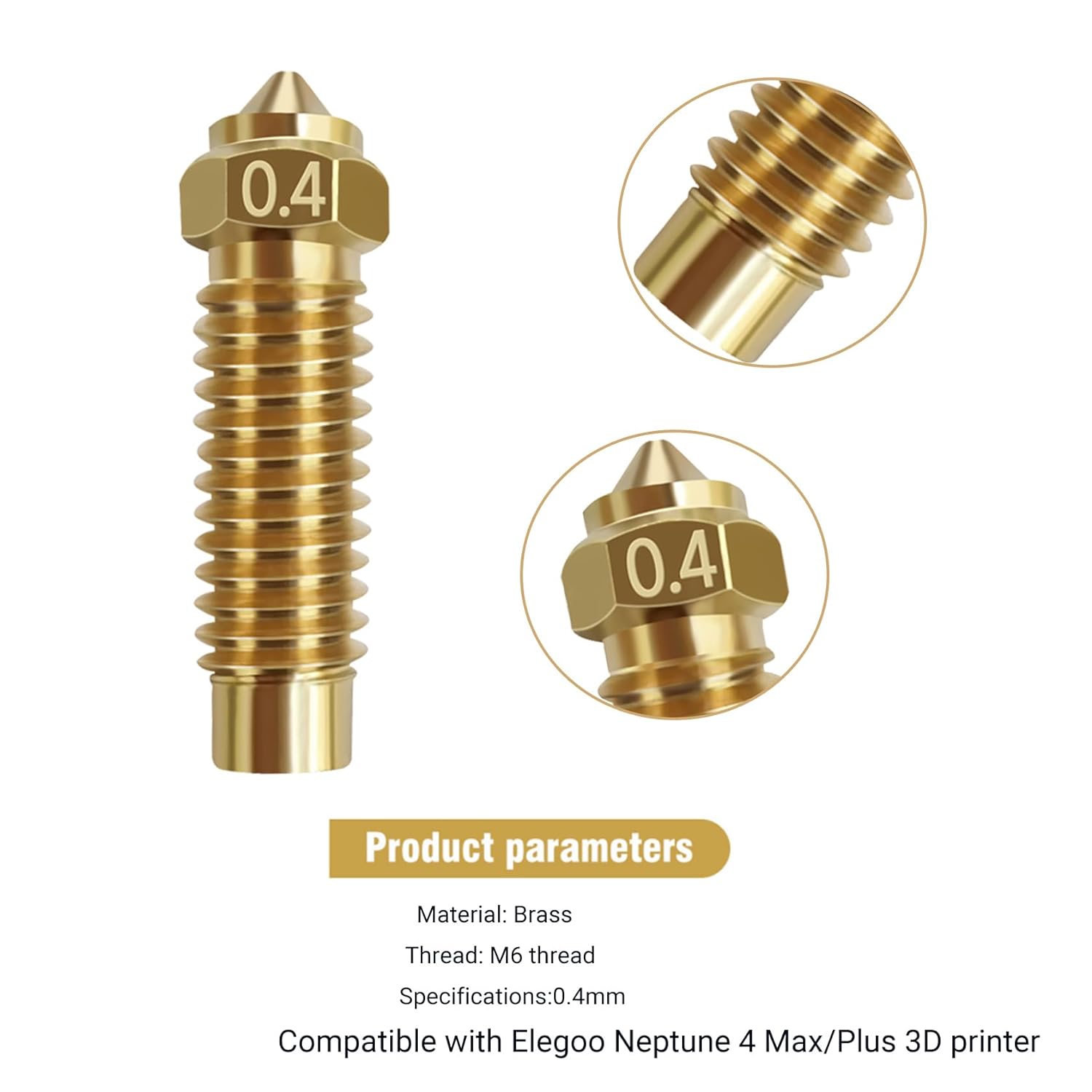 5/10 adet Elegoo neptün 4 artı - 3D Printer Nozzle Brass incelemesi ve fiyatı